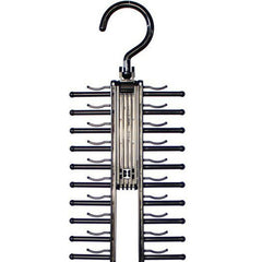 Rotating 20 Bows Storage Rack Adjustable Ribbon Organizer Scarf Tie Hanger