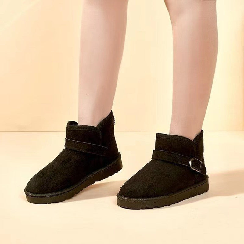Women's Non-slip Winter Snow Boots with Thick Bottom, Comfortable Outdoor Boots