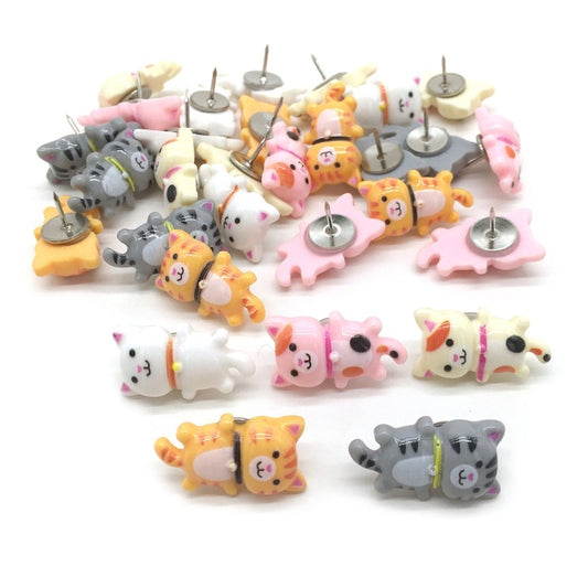 30Pcs Colorful Decorative Push Pins Cork Board Tacks