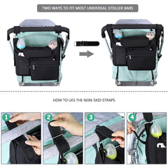 Stroller Organizer Non Slip Stroller Cup Holder Baby Travel Accessories
