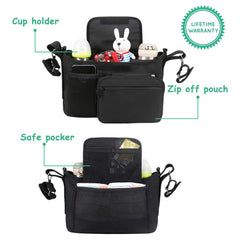 Stroller Organizer Non Slip Stroller Cup Holder Baby Travel Accessories