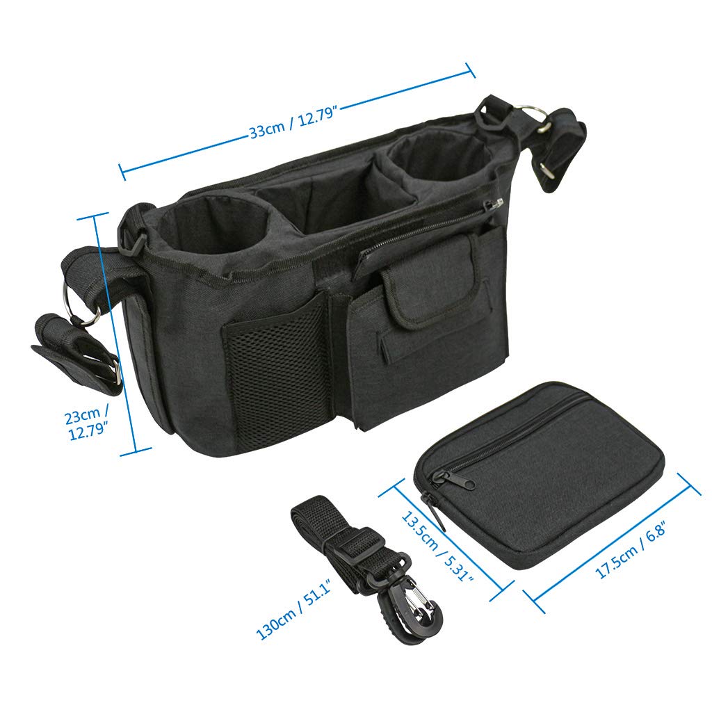 Stroller Organizer Non Slip Stroller Cup Holder Baby Travel Accessories