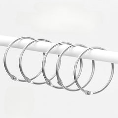 10pcs Metal Round Shower Curtain Hook Ring Extra Thick Bathroom Hook
