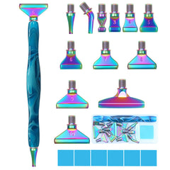 Diamond Painting Pen Tools Kit Metal Tips Screw Thread 6pcs Glue Clay DIY