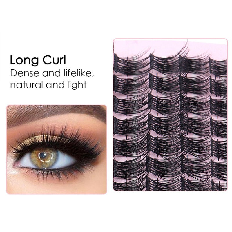 Mixed Lash Clusters 12 Rows C D Curl Wispy Soft Fluffy Natural Look Cluster Lash