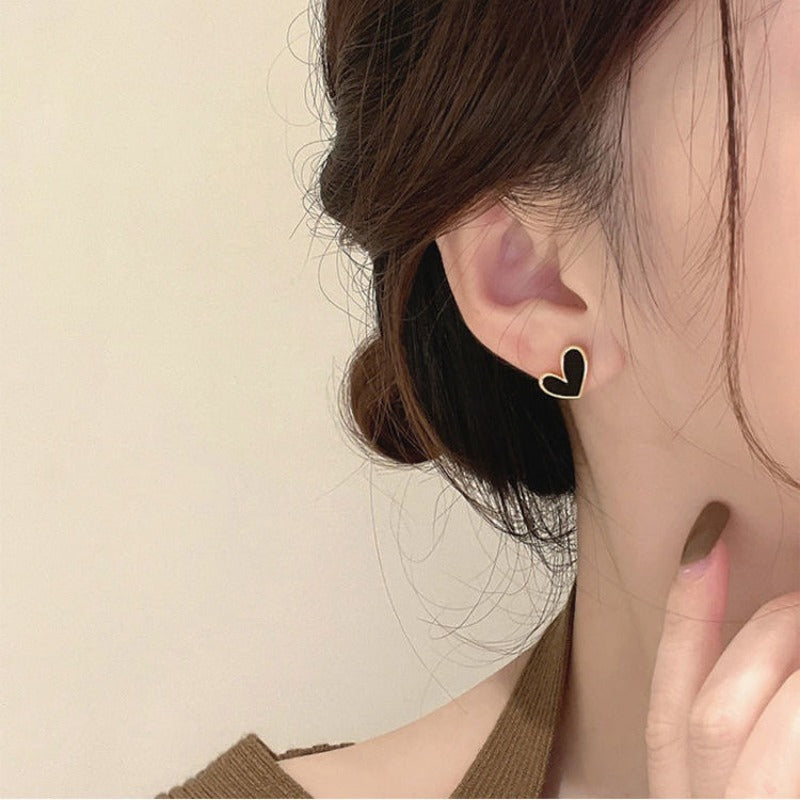 Reed Heart Stud Earrings Romantic Stud Earrings For Girls