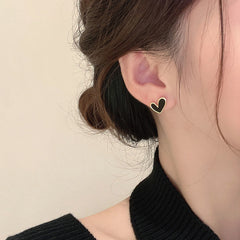 Reed Heart Stud Earrings Romantic Stud Earrings For Girls