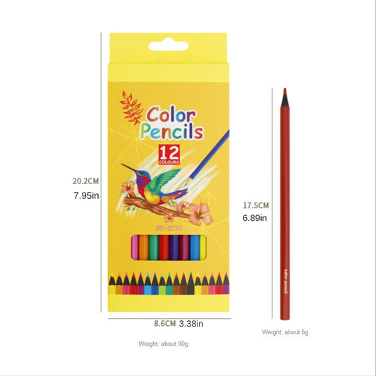 12pcs Colorful Colored Pencils Set for Art, Drawing, Sketching, Coloring