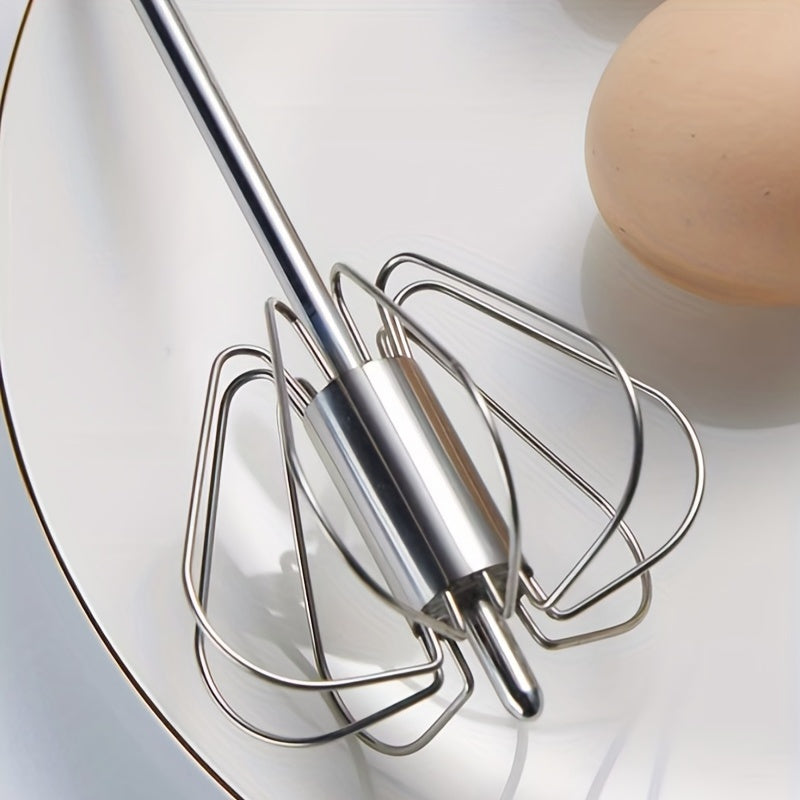 Stainless Steel Hand-pushed Egg Beater Set