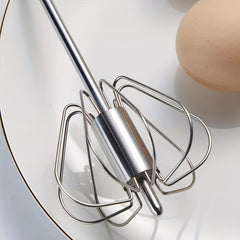 Stainless Steel Hand-pushed Egg Beater Set