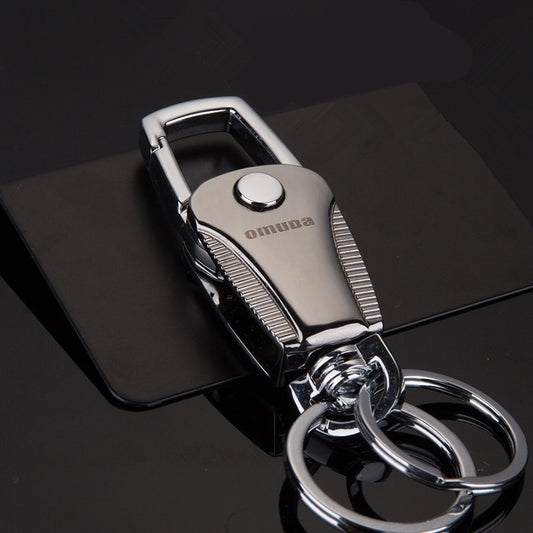 Stainless Steel Car Key Chain Men Women Waist Hanging Key Ring