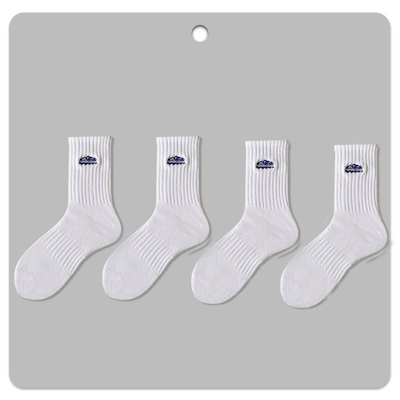 4 Pairs Men's Winter Sports Mid-calf Socks