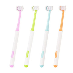 3-Sided Toothbrush Soft Bristles Sensitive Gums Deep Cleaning Oral Care