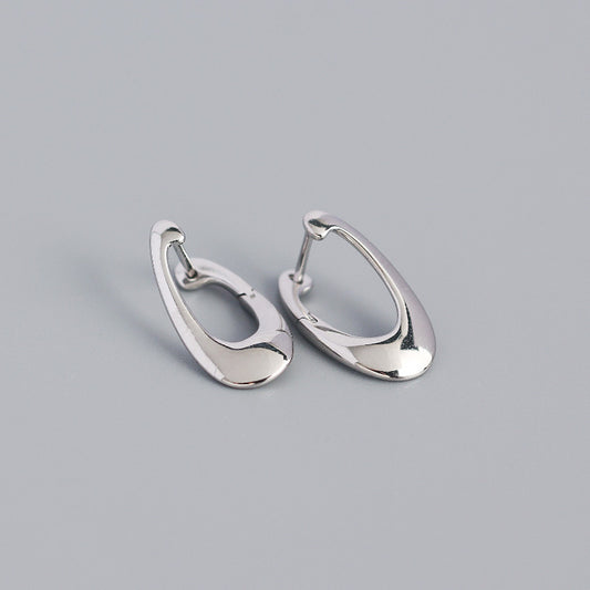 S925 Sterling Silver Irregular Stud Earrings