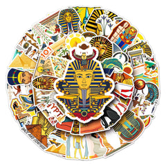 50pcs Mysterious Egypt Cartoon Stickers Decorative DIY Creative Toys