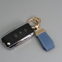 French Short Lamb Keychain Electroplated Pearl Golden Tag Car Key Chain