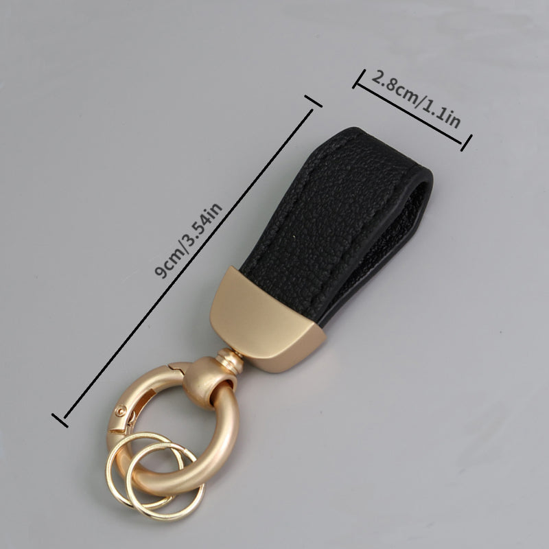 French Short Lamb Keychain Electroplated Pearl Golden Tag Car Key Chain