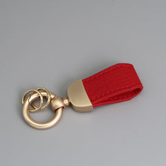 French Short Lamb Keychain Electroplated Pearl Golden Tag Car Key Chain