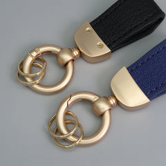 French Short Lamb Keychain Electroplated Pearl Golden Tag Car Key Chain