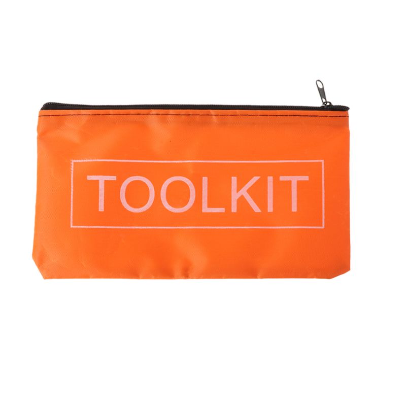 5pcs Orange Waterproof Oxford Tool Bags with Zipper