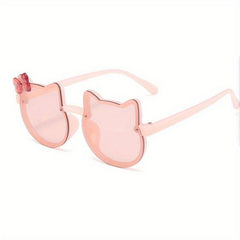 Girl's Cartoon Cat Frame Sunglasses for Holiday Party