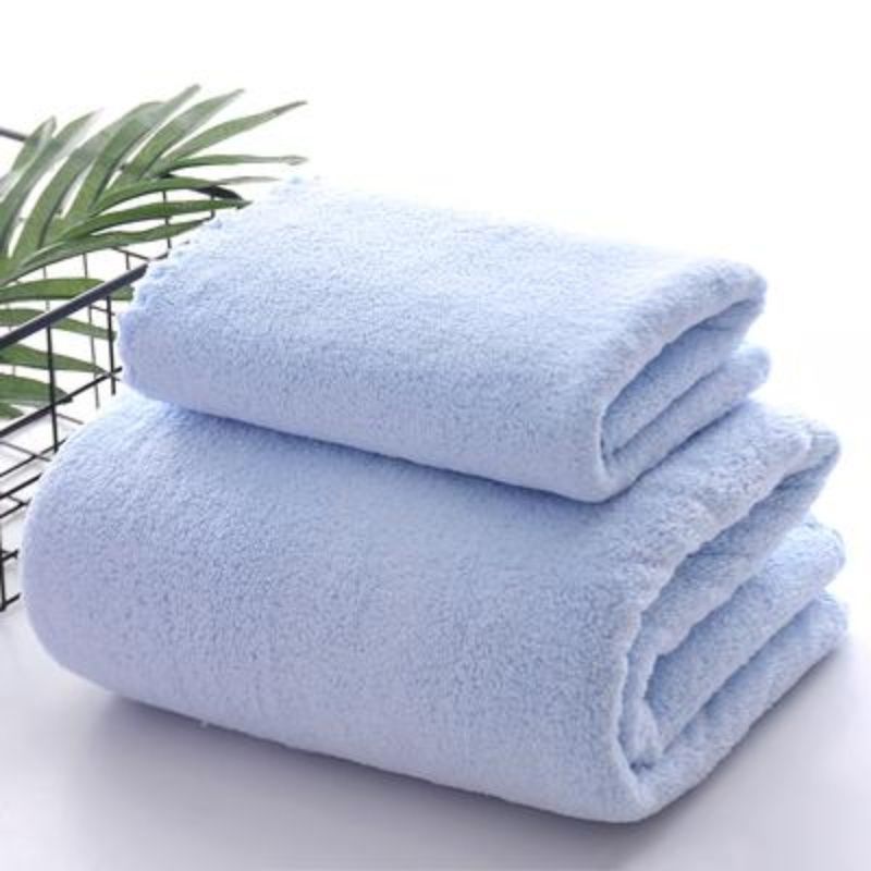 2pcs Cotton Towel Set Soft Hand Bath Quick Dry Absorbent