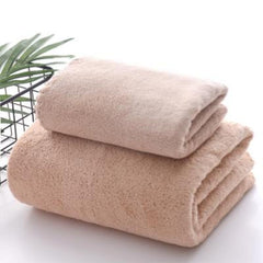 2pcs Cotton Towel Set Soft Hand Bath Quick Dry Absorbent