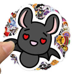 100pcs Cartoon Bat Stickers Halloween Horror Vinyl Stickers