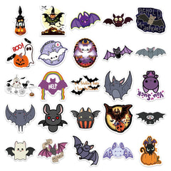 100pcs Cartoon Bat Stickers Halloween Horror Vinyl Stickers