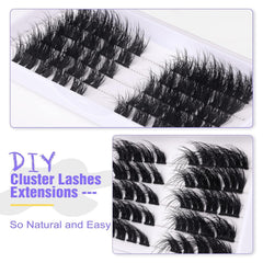 Wispy Eyelash Extensions 3D DIY Individual Faux Mink Lashes