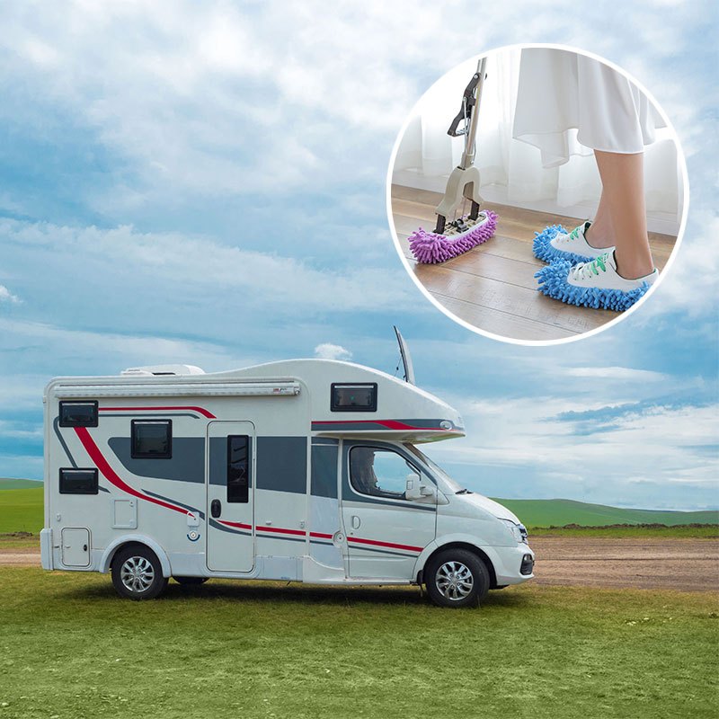 Detachable Floor Mopping Slipper Cover 2pcs