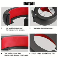 Stainless Steel Can Opener with Bottle Opener, Kitchen/Camping Tool