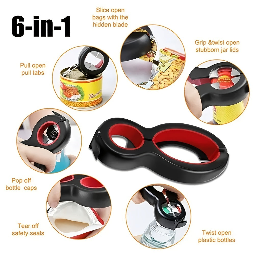 Stainless Steel Can Opener with Bottle Opener, Kitchen/Camping Tool