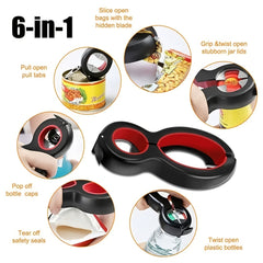 Stainless Steel Can Opener with Bottle Opener, Kitchen/Camping Tool