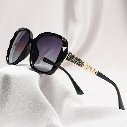 Oversized Cat Eye Sunglasses Clear Frame Glasses Gradient Lens
