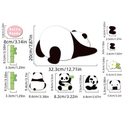 Panda Refrigerator Stickers Erasable Magnetic Note Board
