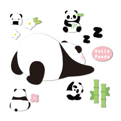 Panda Refrigerator Stickers Erasable Magnetic Note Board