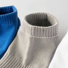 Men's Thin Cotton Low Calf Socks, 5 Pairs