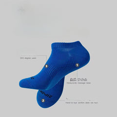 Men's Thin Cotton Low Calf Socks, 5 Pairs