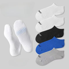 Men's Thin Cotton Low Calf Socks, 5 Pairs