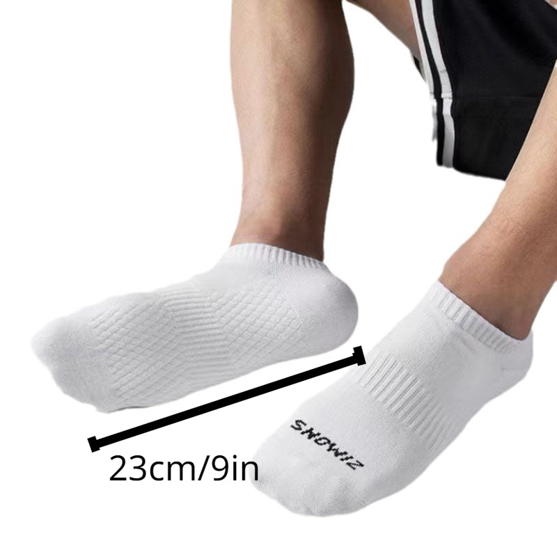 Men's Thin Cotton Low Calf Socks, 5 Pairs