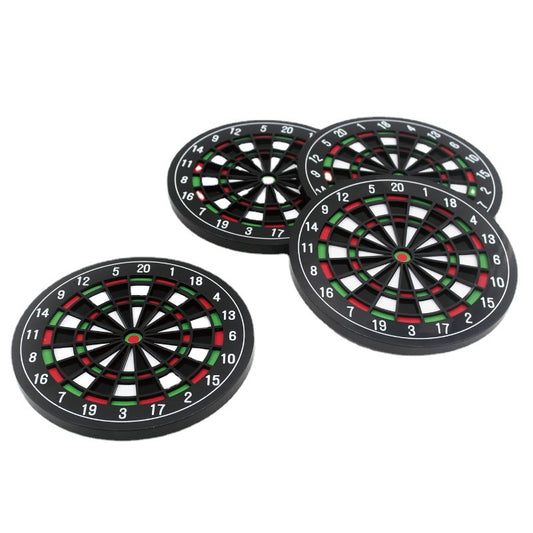 4Pcs Beer Dart Plate Coasters Set ABS Plastic Personalized Beer Gift