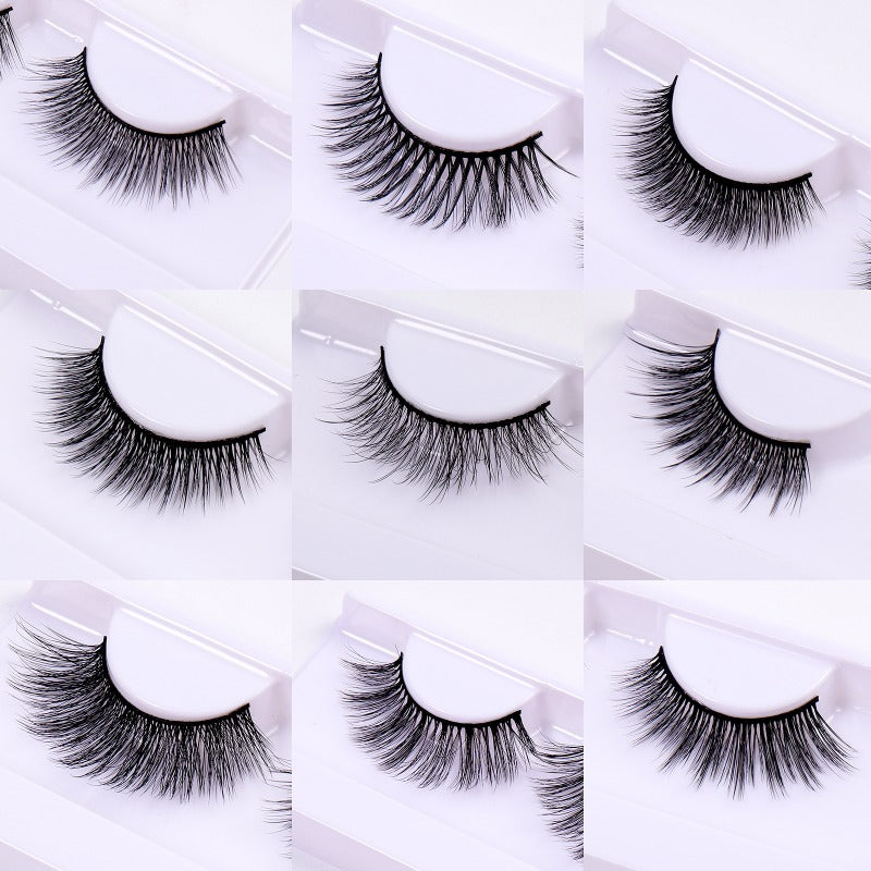 Thick Curling 3D Synthetic False Eyelashes