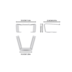 Aluminum Alloy Notebook Stand Vertical Heightening & Heat Dissipation