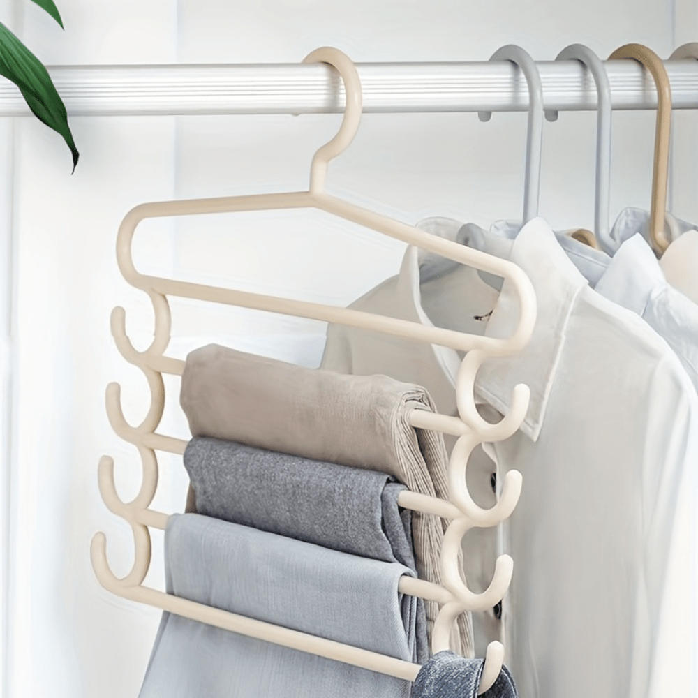 1pc Pants Hanger Trousers Hanger Seamless Trousers Storage Rack