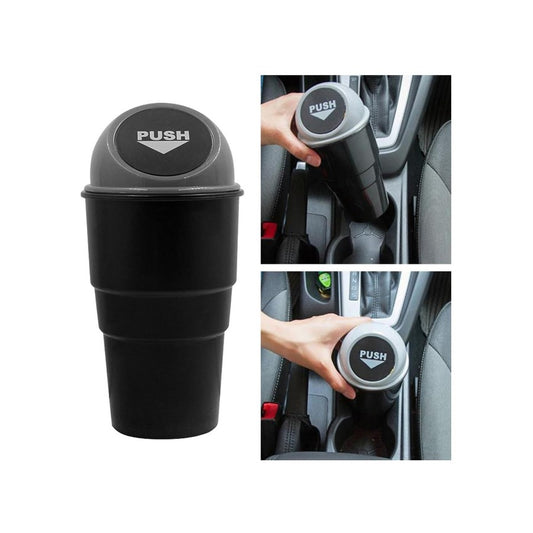 Car Organizer Mini Round Trash Can