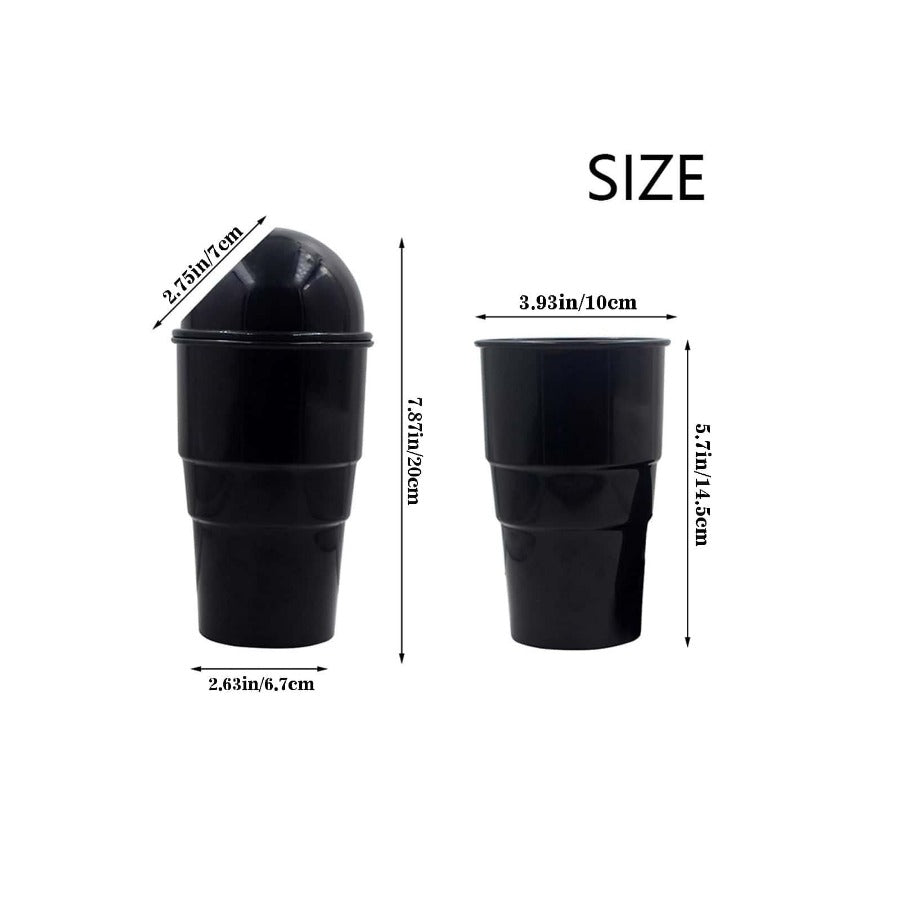Car Organizer Mini Round Trash Can