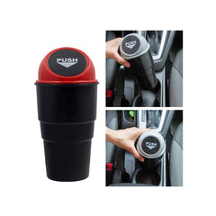 Car Organizer Mini Round Trash Can
