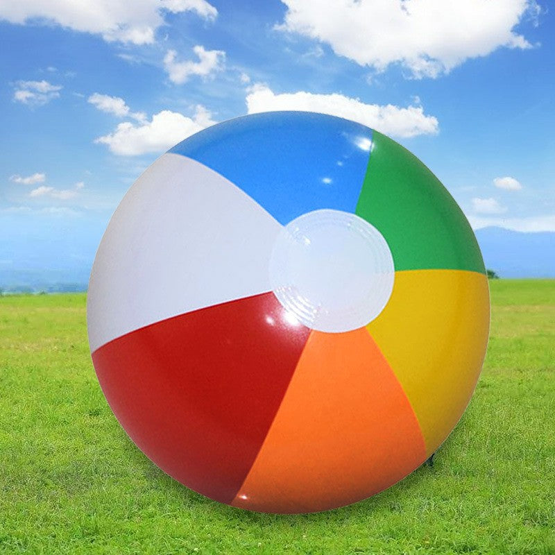 Inflatable Beach Ball Hawaiian Beach Play Water Pool Party Toy Rainbow