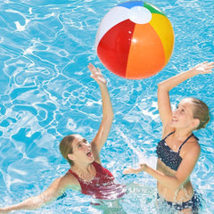 Inflatable Beach Ball Hawaiian Beach Play Water Pool Party Toy Rainbow